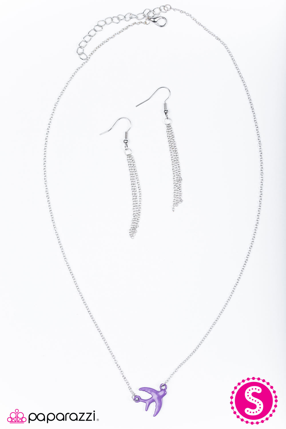 Paparazzi ♥ Bird On A Wire - Purple ♥ Necklace