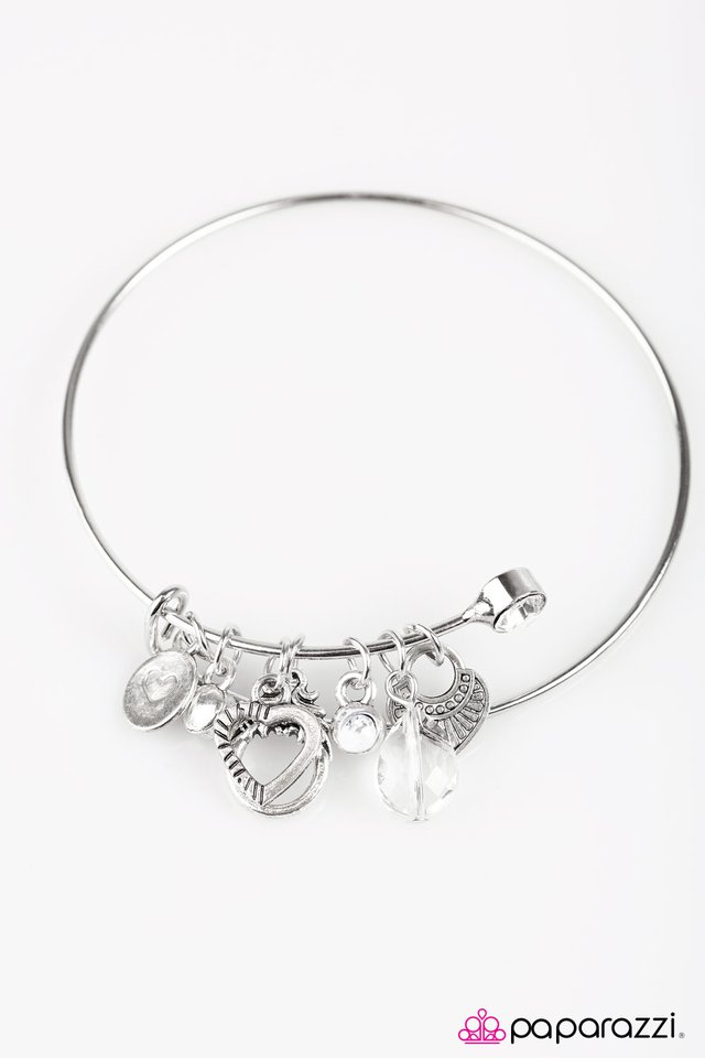 Paparazzi ♥ Love Me True - White ♥ Bracelet