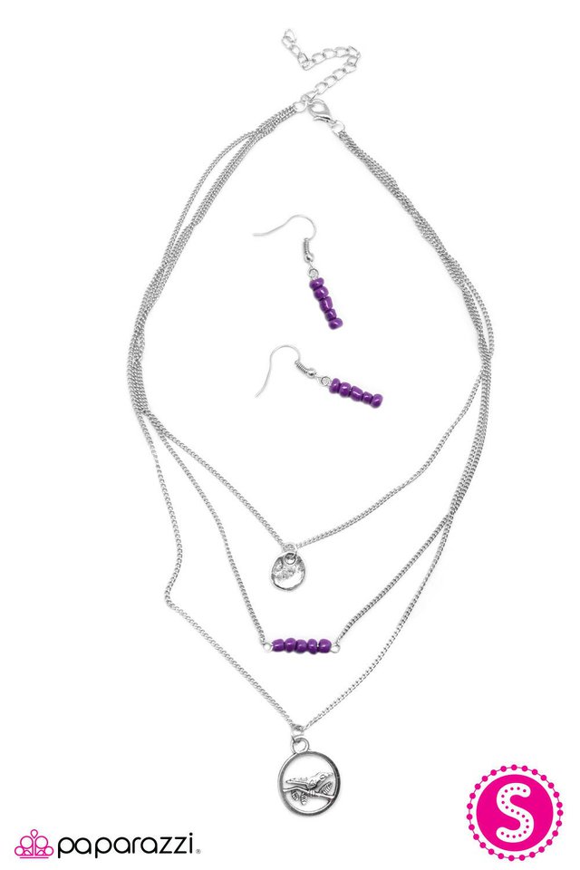 Paparazzi ♥ Rockin Robin - Purple ♥ Necklace