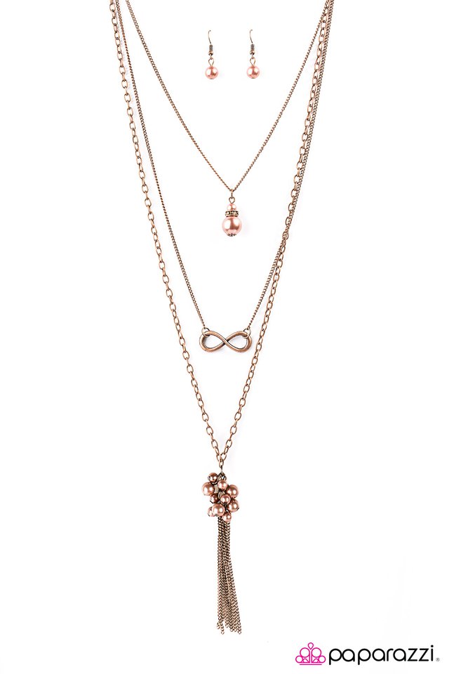 Paparazzi ♥ To Whatever End - Copper ♥ Necklace