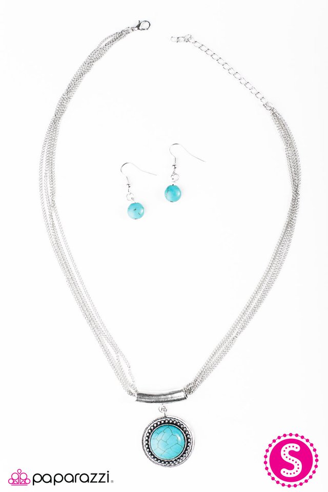 Paparazzi ♥ Should Have Been A Cowboy - Blue ♥ Necklace