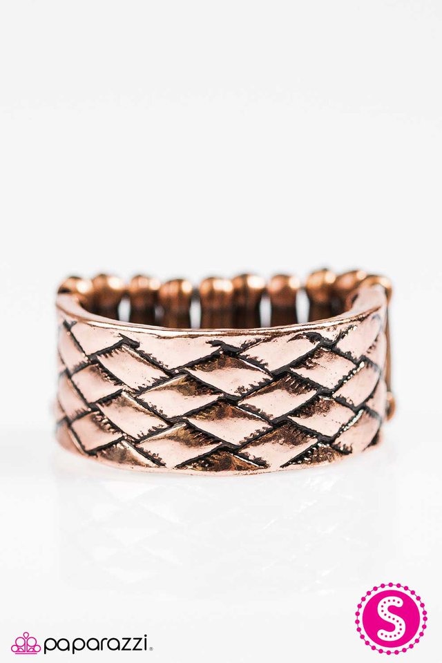 Paparazzi ♥ Cross Stitch - Copper ♥ Ring