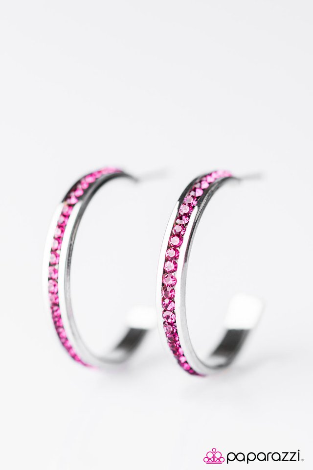 Paparazzi ♥ Glitter Glam - Pink ♥ Earrings