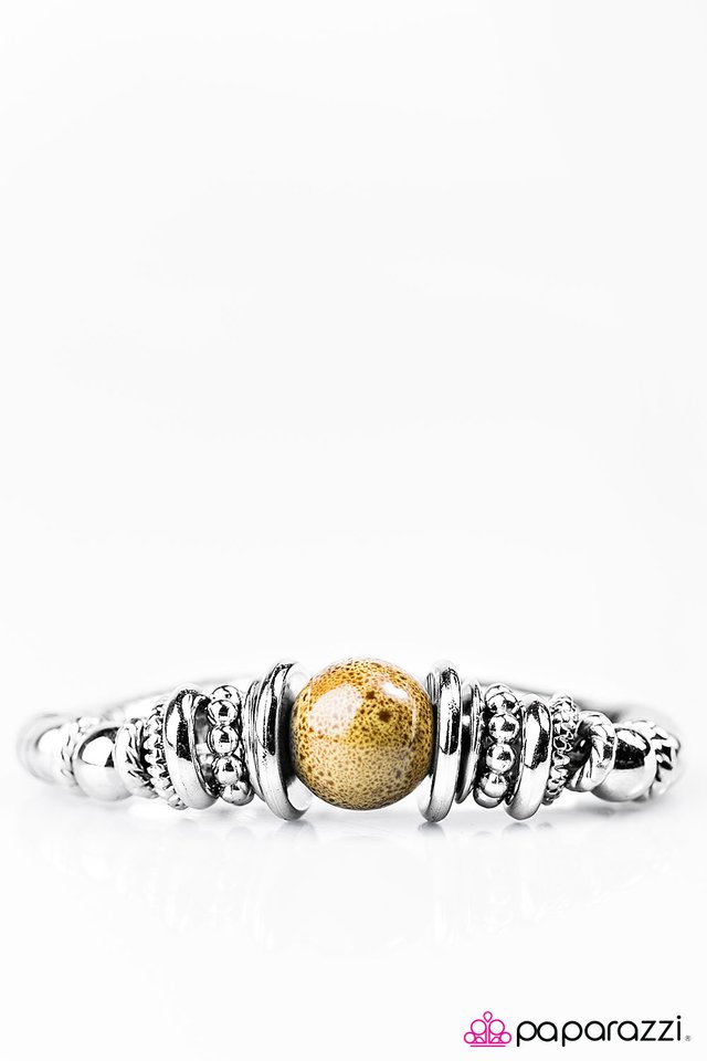 Paparazzi ♥ On A Roll! - Yellow ♥ Bracelet