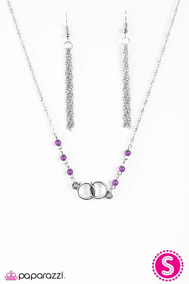 Paparazzi ♥ If You Cant BEAD Them, Join Them - Purple ♥ Necklace