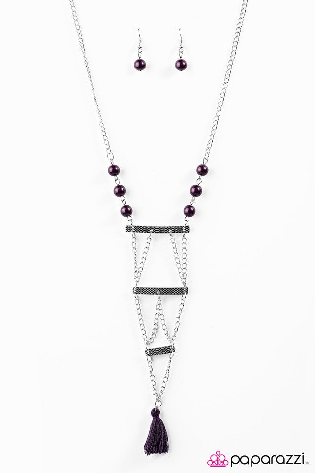Paparazzi ♥ Climb Every Mountain - Purple ♥ Necklace
