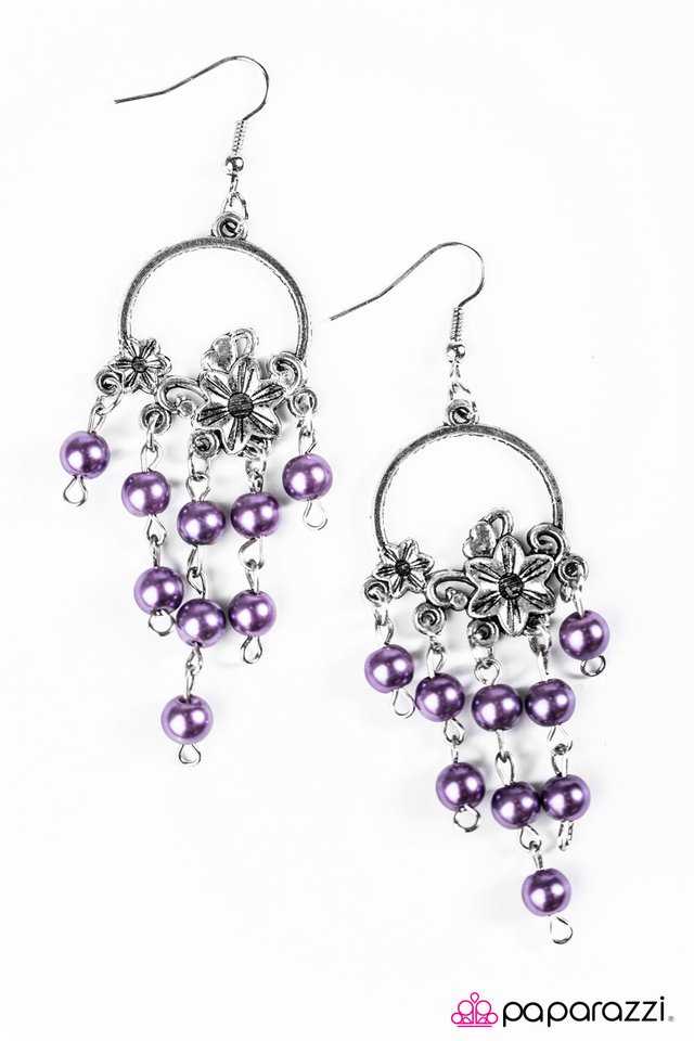 Paparazzi ♥ Caribbean Paradise - Purple ♥ Earrings
