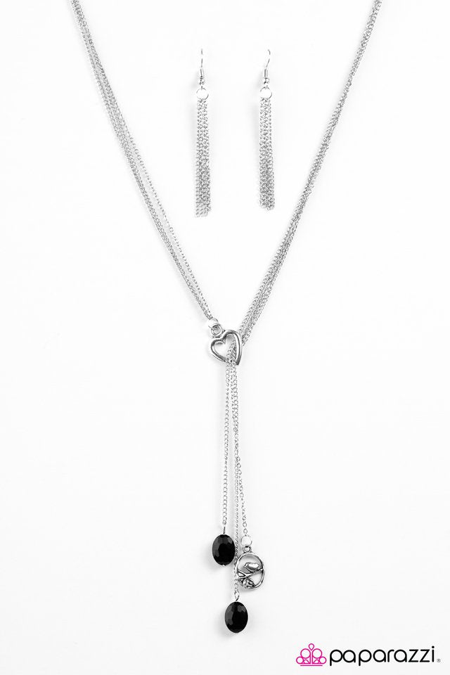 Paparazzi ♥ Songbird Serenade - Black ♥ Necklace