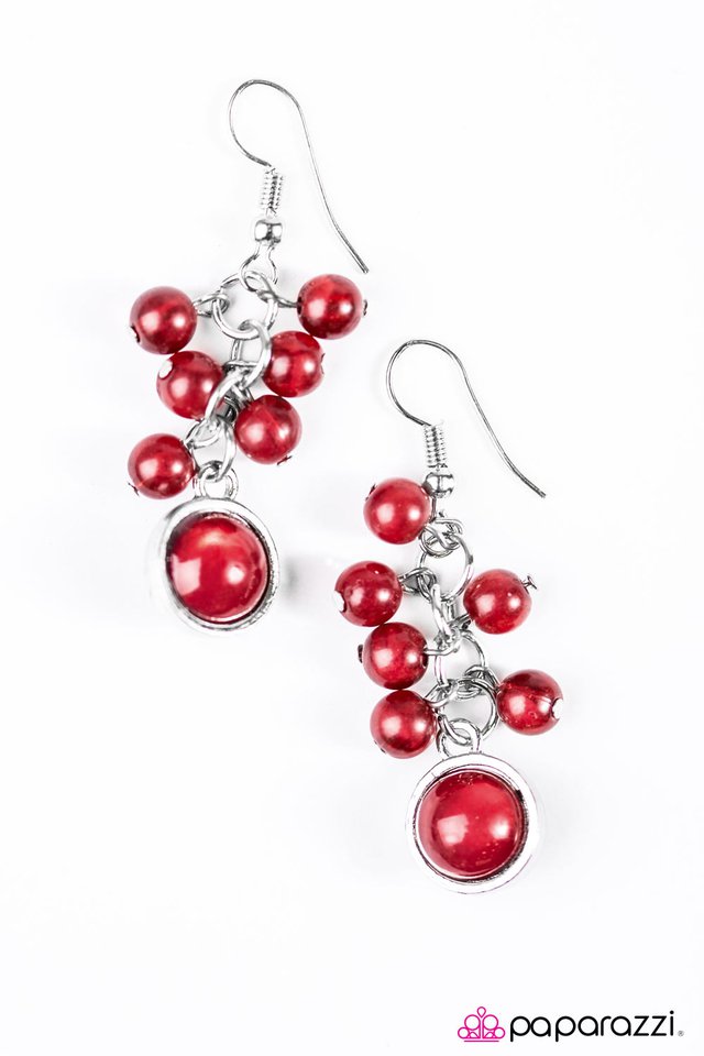 Paparazzi ♥ Bright Skies - Red ♥ Earrings
