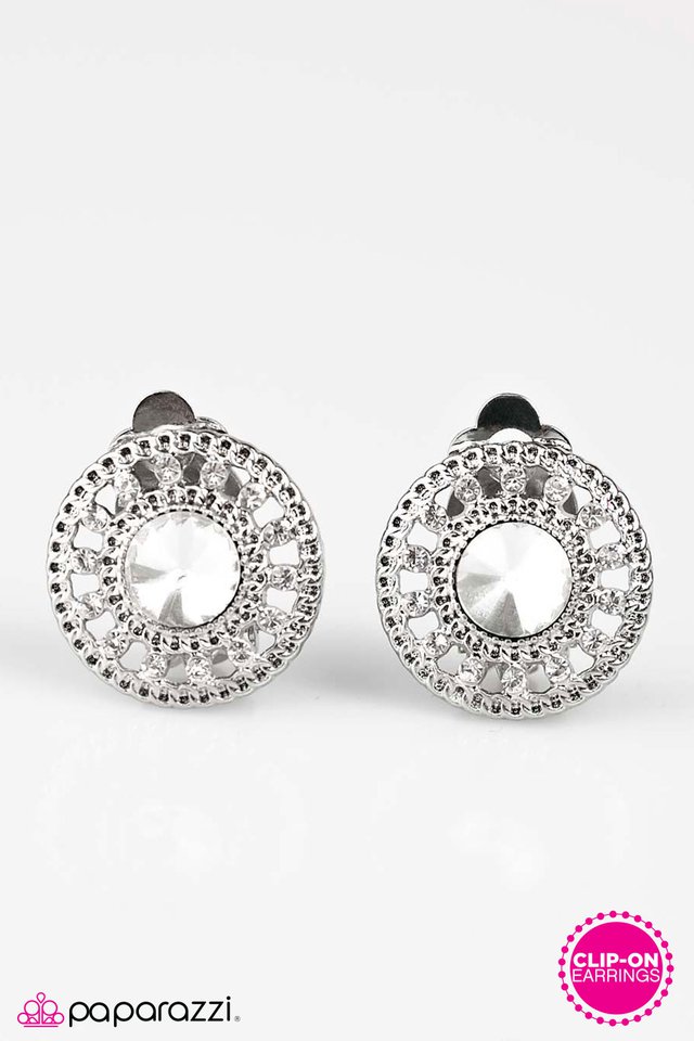 Paparazzi ♥ WALTZ New With You? - White ♥ Clip-On