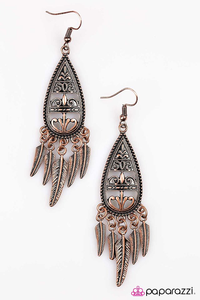 Paparazzi ♥ Ready for Liftoff - Copper ♥ Earrings