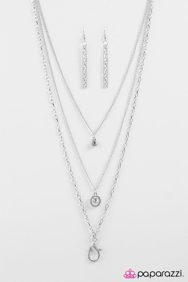 Paparazzi ♥ Be Brilliant - White ♥ Lanyard