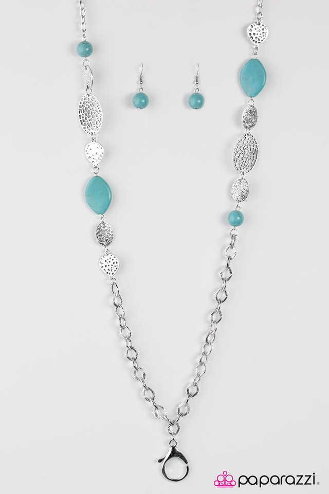 Paparazzi ♥ A-MASON Grace - Blue ♥ Lanyard