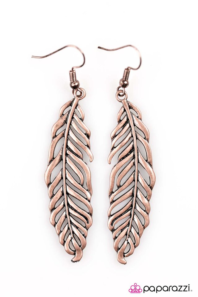 Paparazzi ♥ Prepare For Take Off - Copper ♥ Earrings