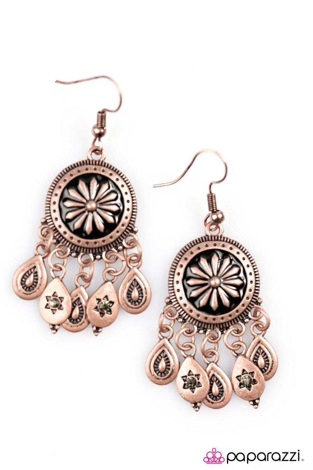 Paparazzi ♥ Once Upon A CHIME - Copper ♥ Earrings