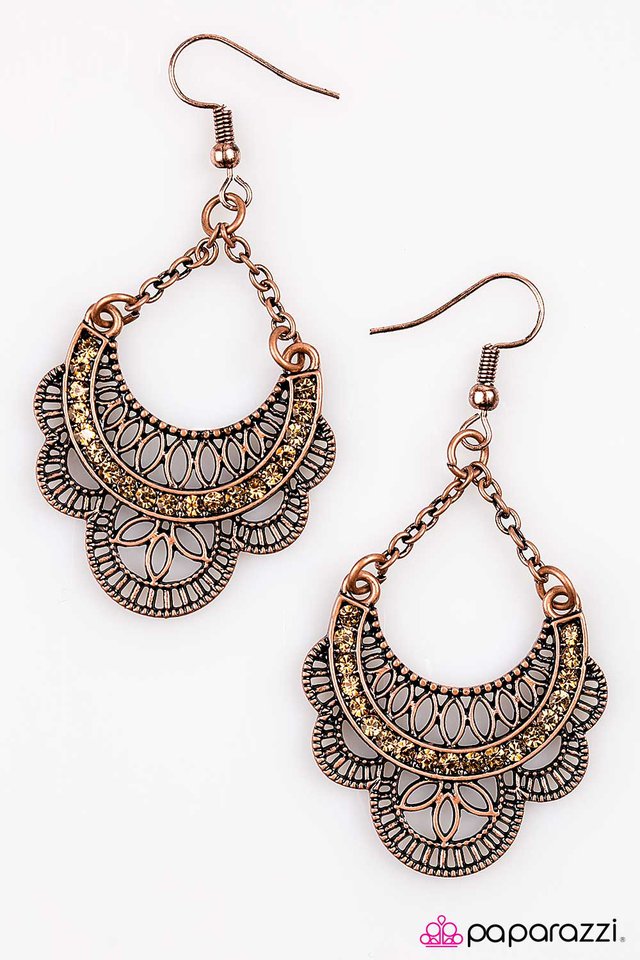 Paparazzi ♥ Dream Act - Copper ♥ Earrings