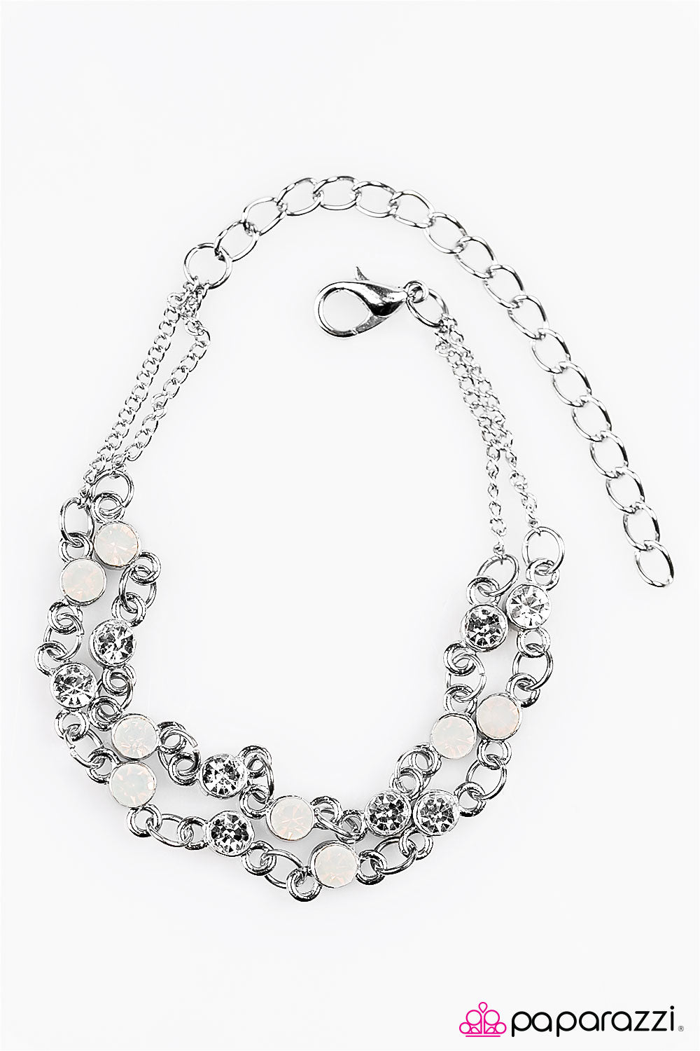 Paparazzi ♥ FIERCE and Foremost - White ♥ Bracelet