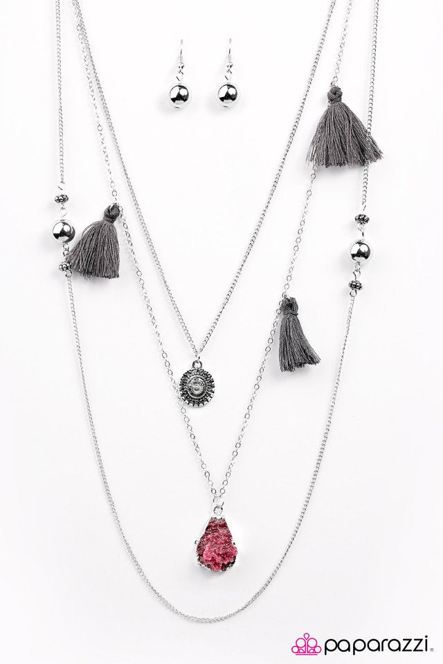 Paparazzi ♥ Tarots and Tassels - Pink ♥ Necklace