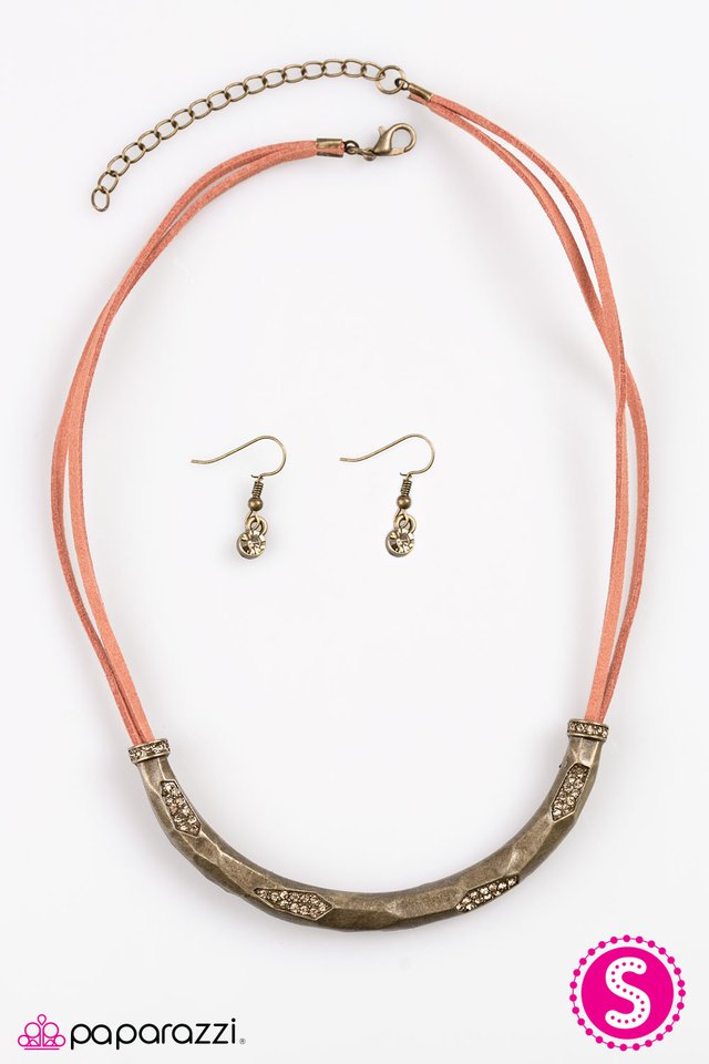 Paparazzi ♥ The GLITTER Rush - Orange ♥ Necklace