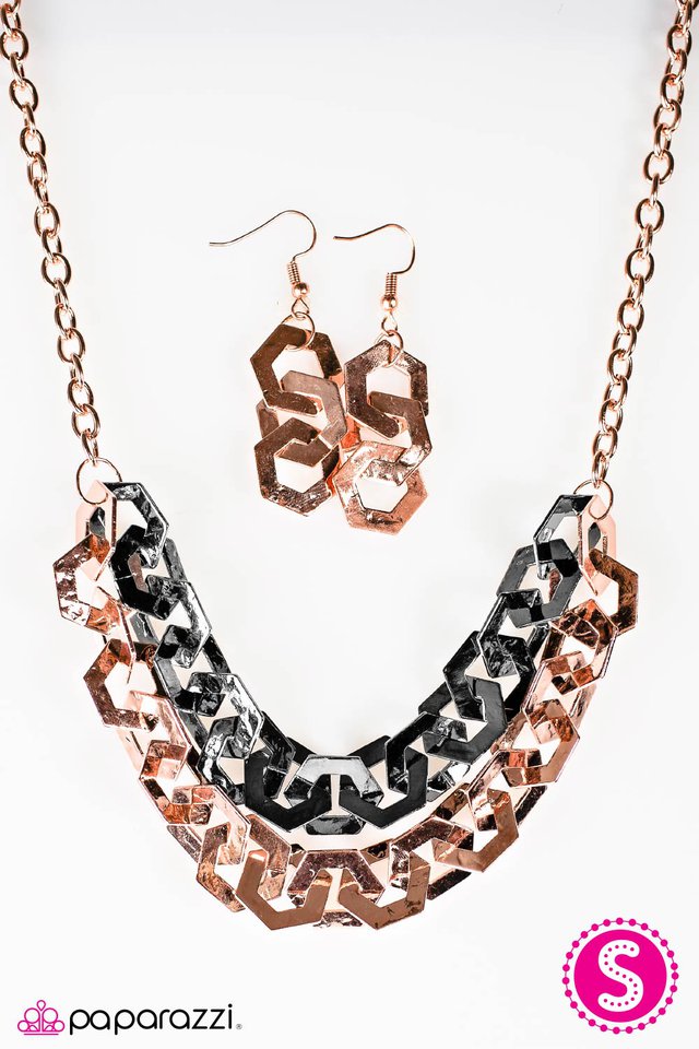 Paparazzi ♥ HEXcellent! - Copper ♥ Necklace