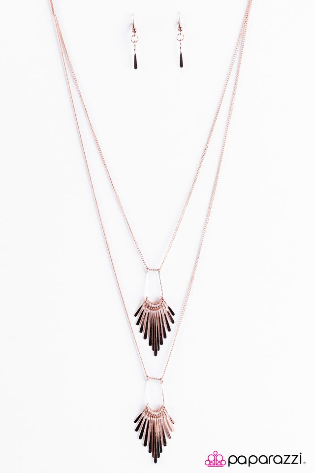 Paparazzi ♥ Like It OAR Not - Copper ♥ Necklace