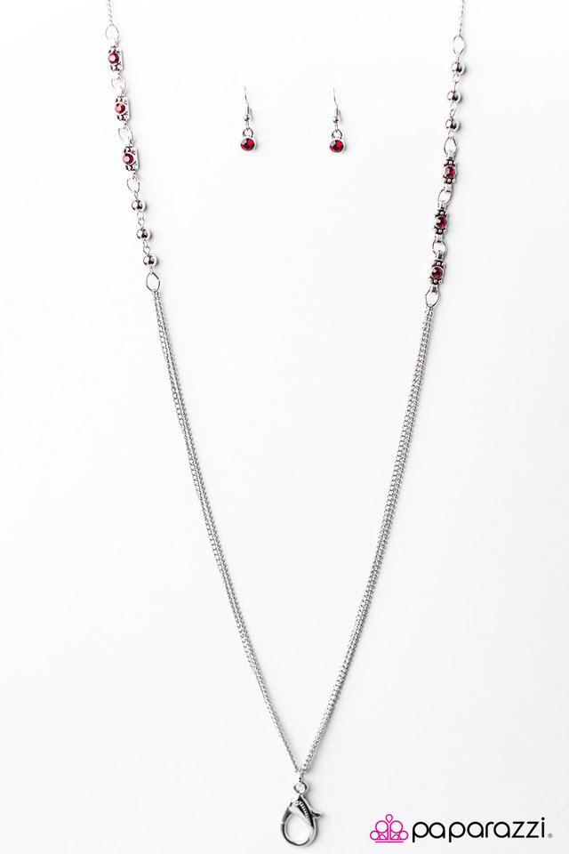 Paparazzi ♥ Majestic Mandalay - Red ♥ Lanyard