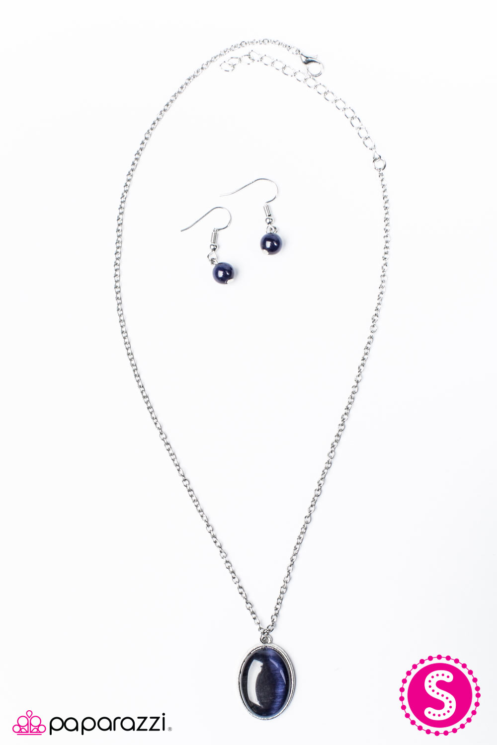 Paparazzi ♥ MOON Swings - Blue ♥ Necklace