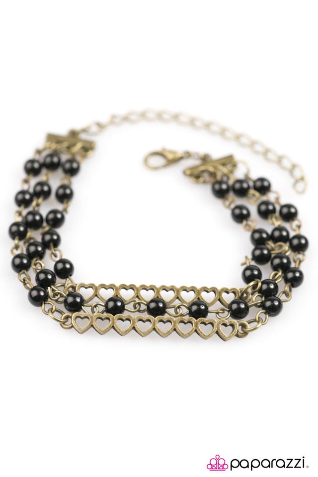 Paparazzi ♥ Love and Affection - Black ♥ Bracelet