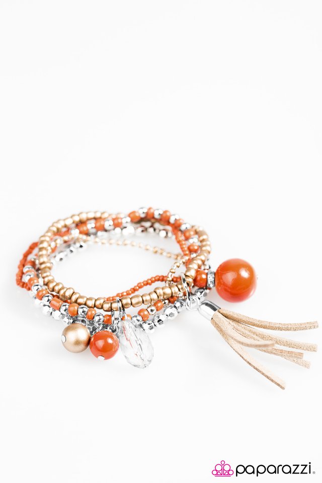 Paparazzi ♥ Kings and Vagabonds - Orange ♥ Bracelet