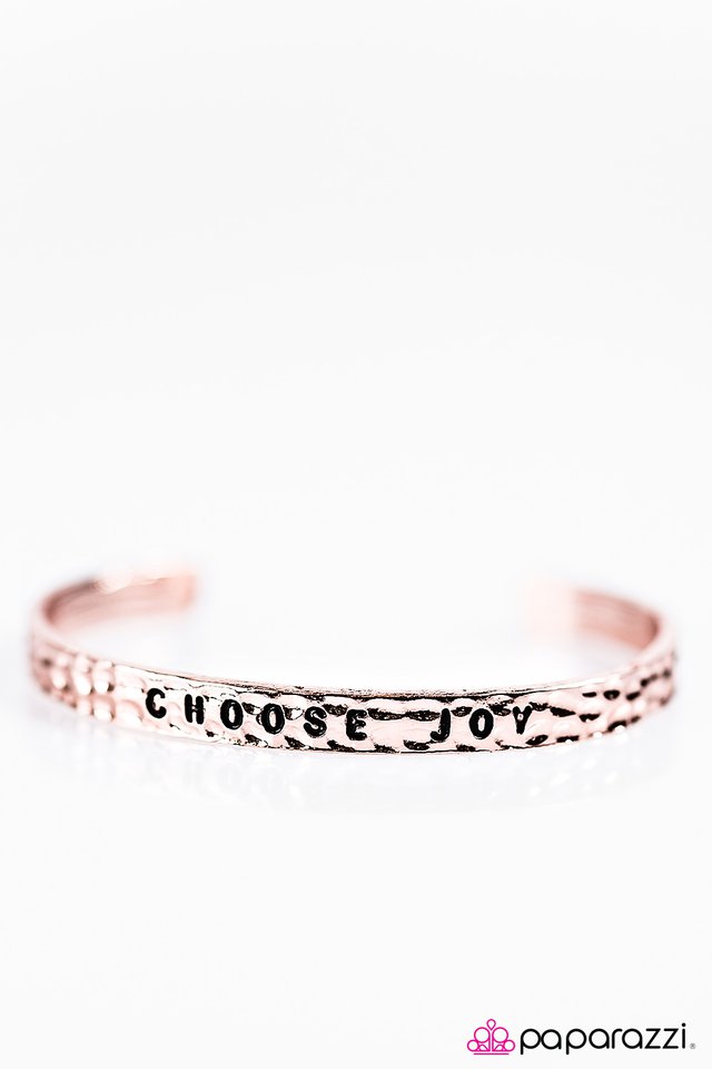 Paparazzi ♥ Choose Joy - Copper ♥ Bracelet