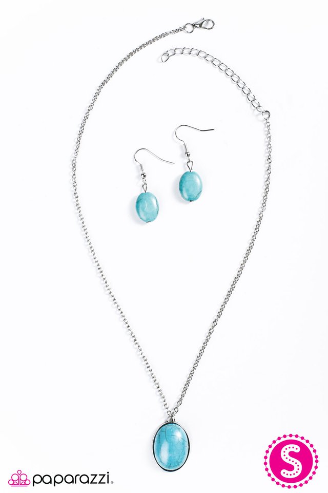 Paparazzi ♥ Stone Bridge - Blue ♥ Necklace