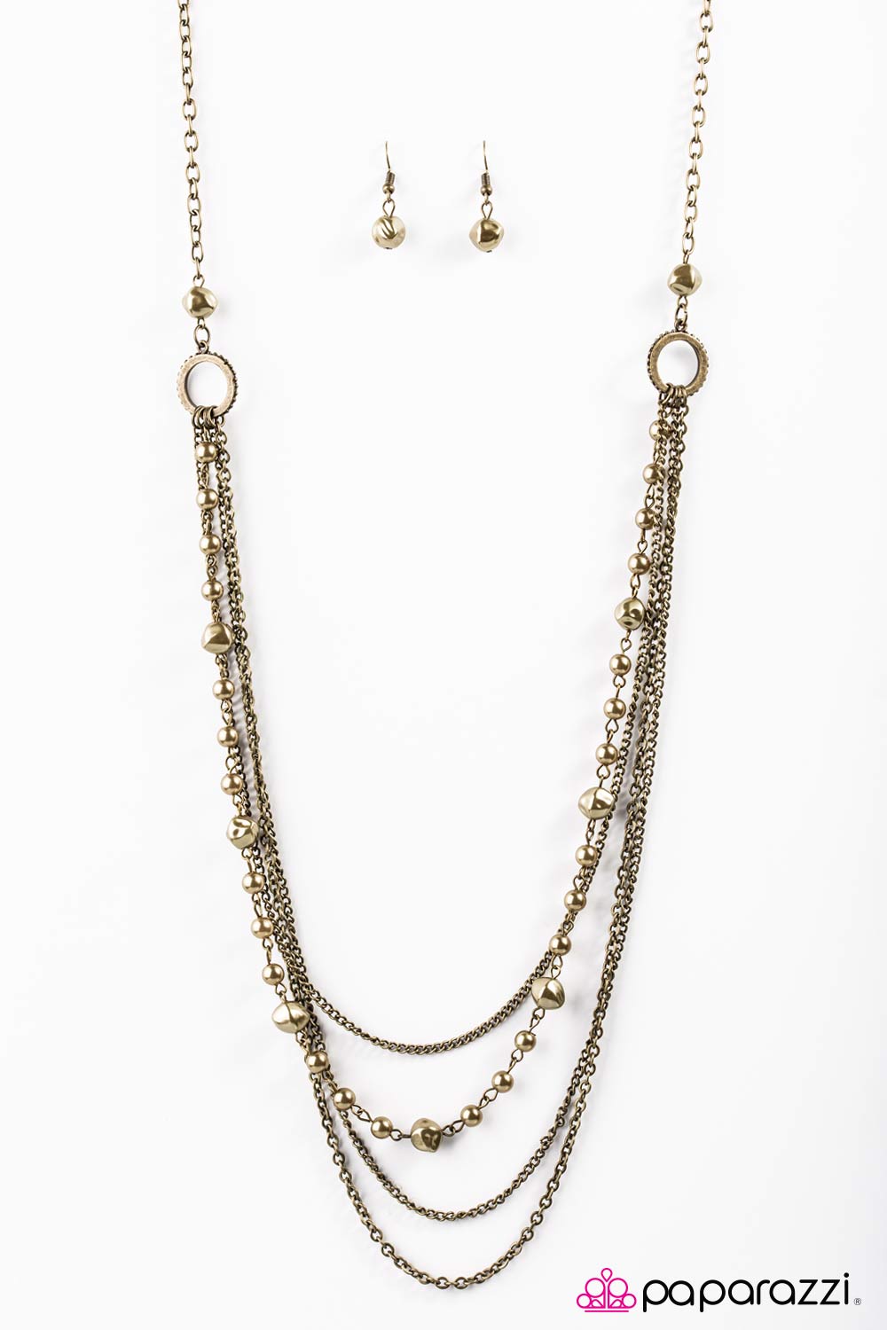 Paparazzi ♥ Radiant Rhythm - Brass ♥ Necklace