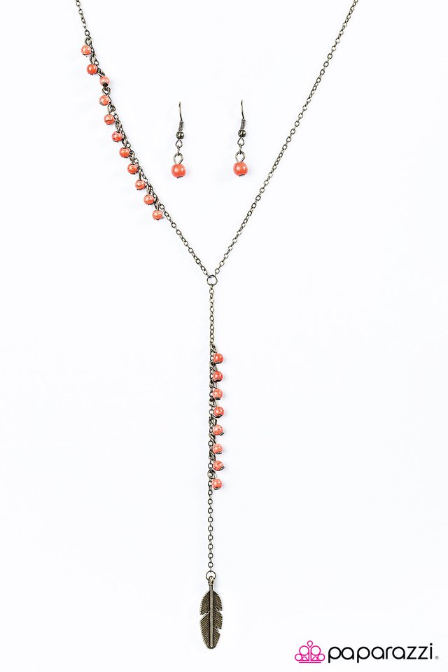 Paparazzi ♥ Western Winds - Orange ♥ Necklace
