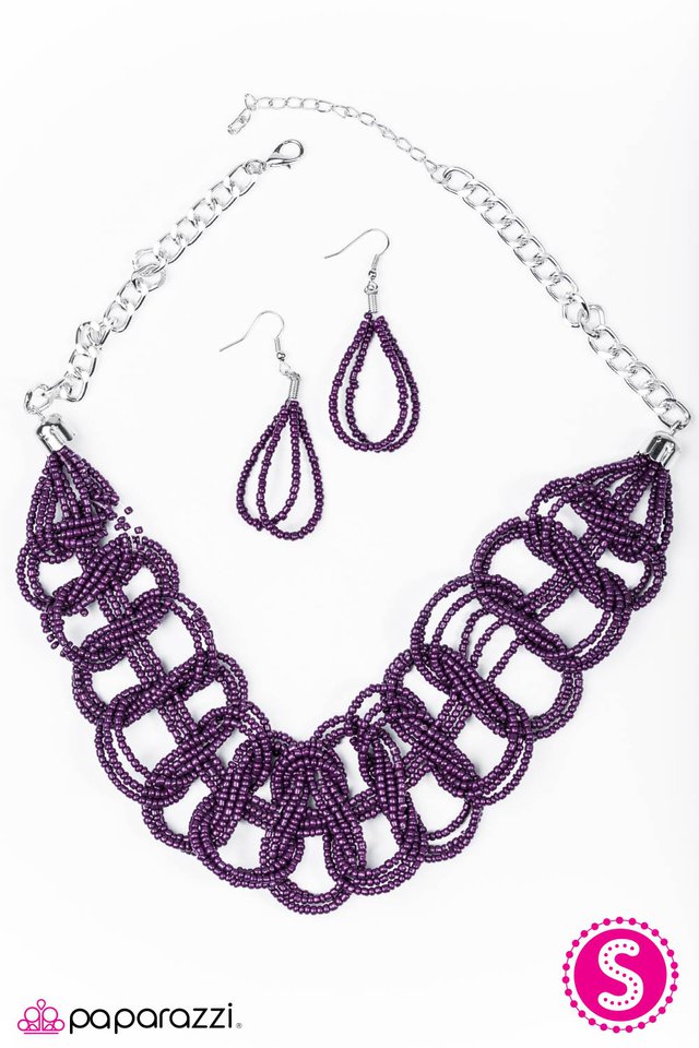 Paparazzi ♥ BRAID New Girl - Purple ♥ Necklace