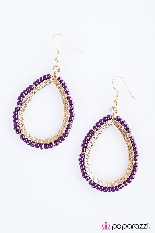 Paparazzi ♥ River Walk - Purple ♥ Earrings