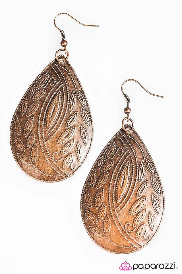 Paparazzi ♥ Desert Drops - Copper ♥ Earrings