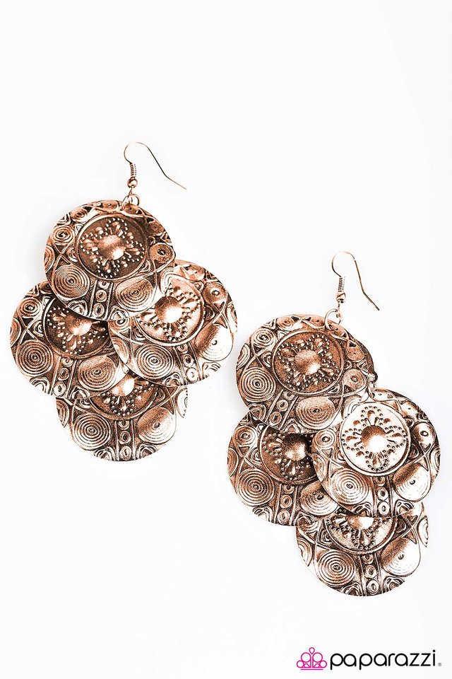 Paparazzi ♥ ORNATE It Great? - Copper ♥ Earrings