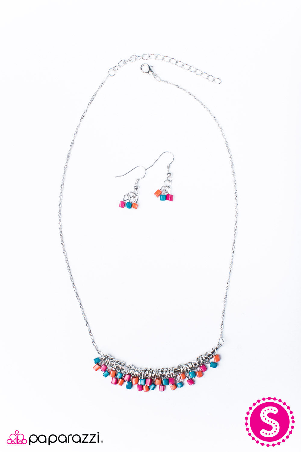 Paparazzi ♥ Cube Jive - Multi ♥ Necklace