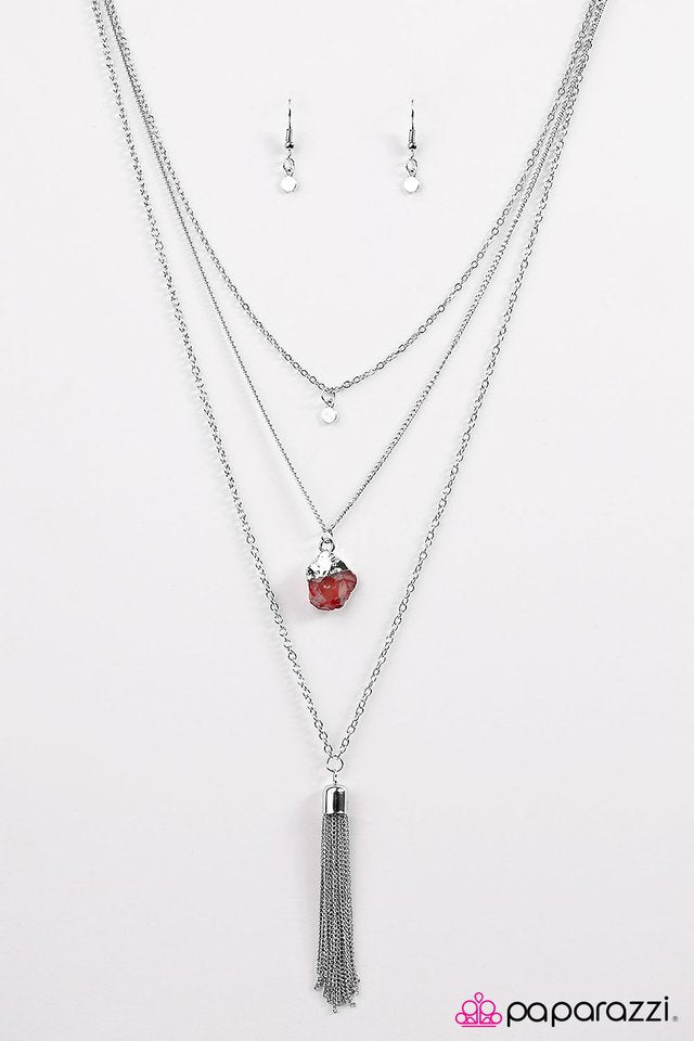 Paparazzi ♥ Your Future Looks Bright - Pink ♥ Necklace