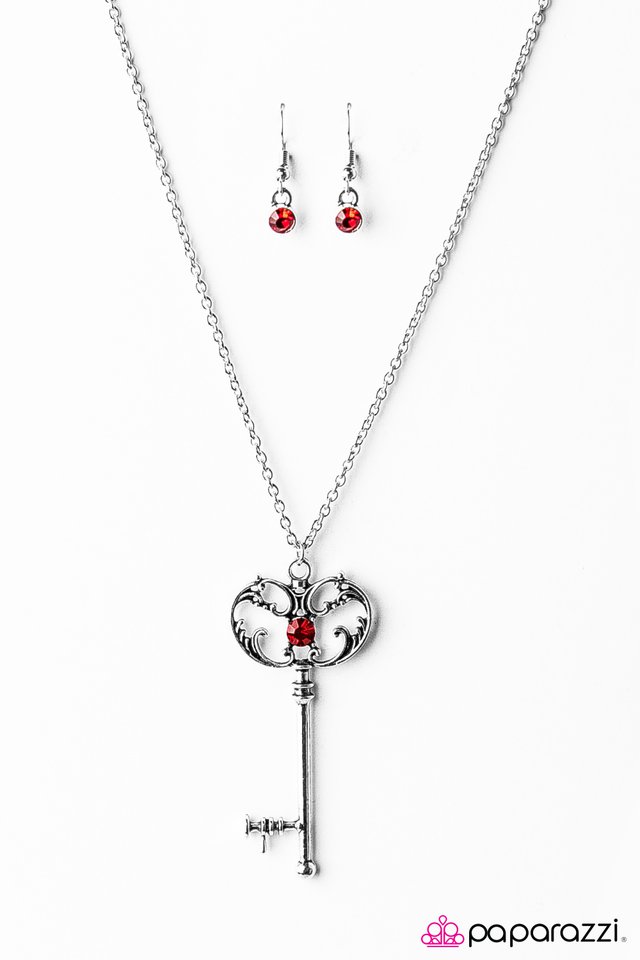 Paparazzi ♥ Key Signature - Red ♥ Necklace