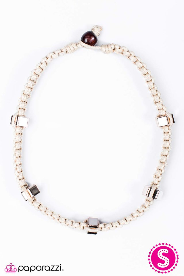 Paparazzi ♥ Lets Bolt! - White ♥ Necklace