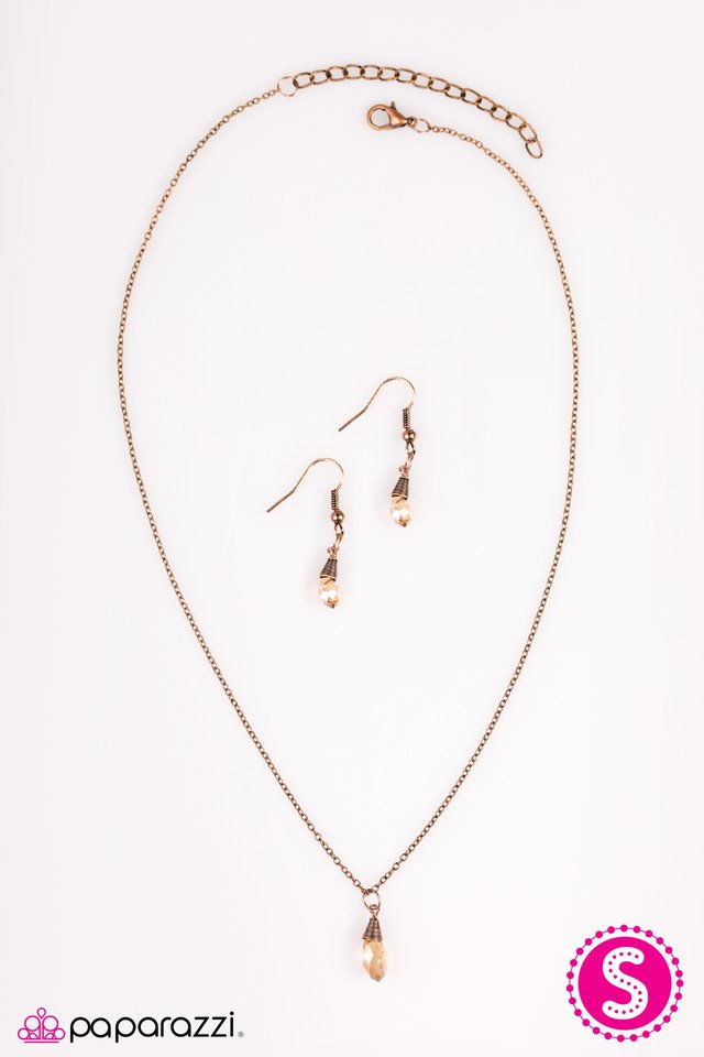 Paparazzi ♥ Light Of My Life - Copper ♥ Necklace