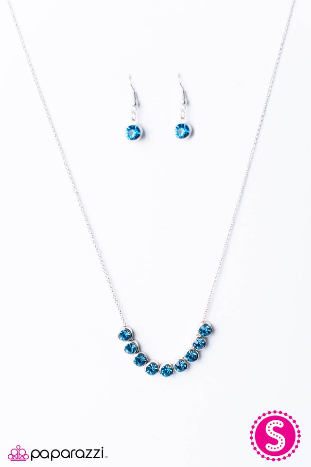 Paparazzi ♥ City Skyline - Blue ♥ Necklace