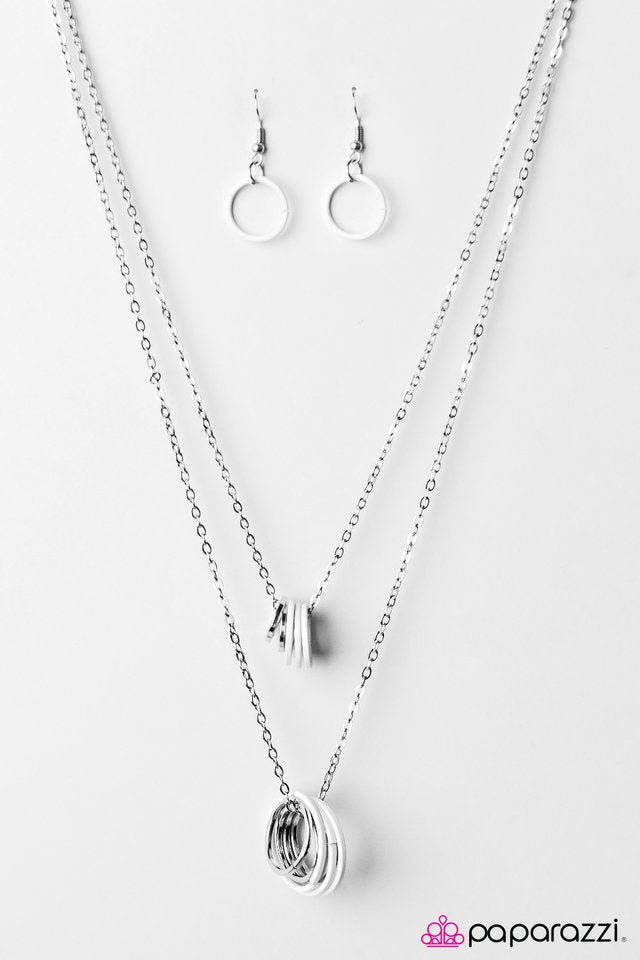 Paparazzi ♥ Be Fab-YOU-lous! - White ♥ Necklace