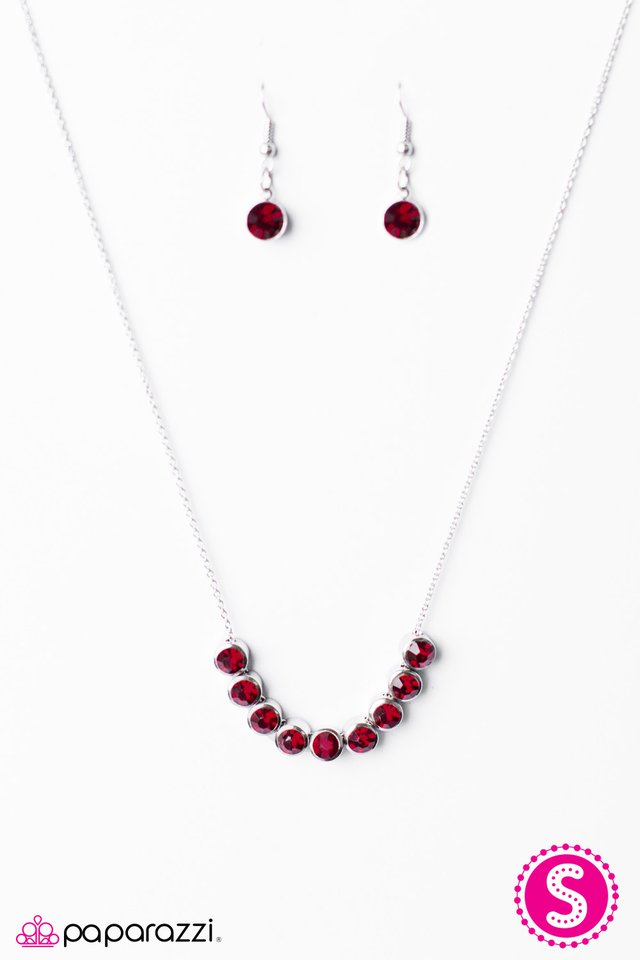 Paparazzi ♥ City Skyline - Red ♥ Necklace