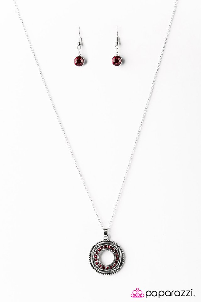 Paparazzi ♥ BLING The Noise - Red ♥ Necklace