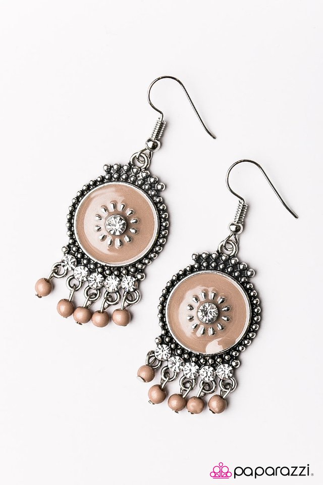 Paparazzi ♥ Such A Flirt - Brown ♥ Earrings