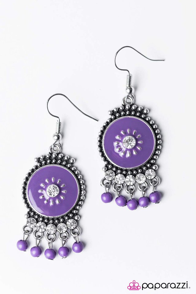 Paparazzi ♥ Such A Flirt - Purple ♥ Earrings