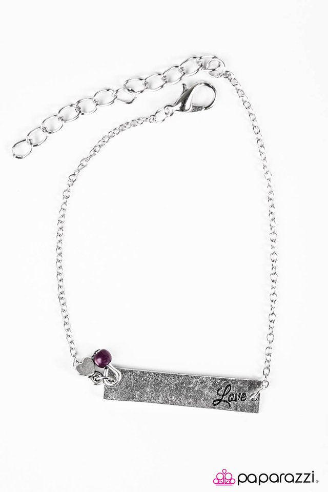 Paparazzi ♥ Love Can Build A Bridge - Purple ♥ Bracelet