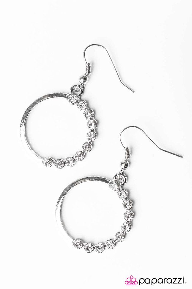 Paparazzi ♥ Bubbly Personality - White ♥ Earrings
